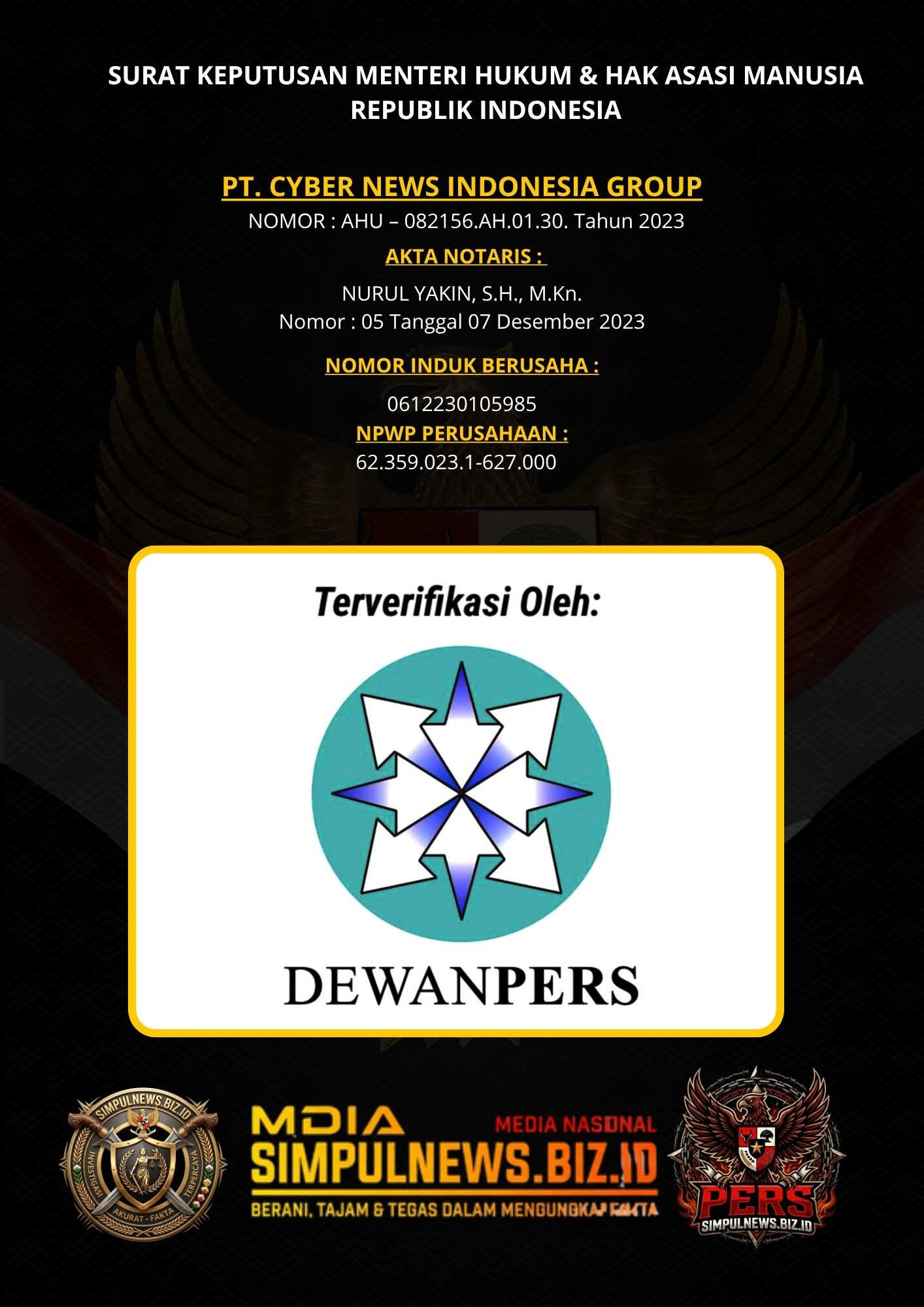 Lembar SK Redaksi Halaman 3